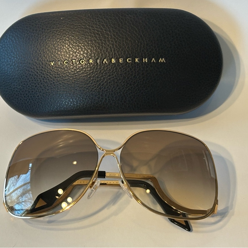 Victoria Beckham Gold Sunglasses